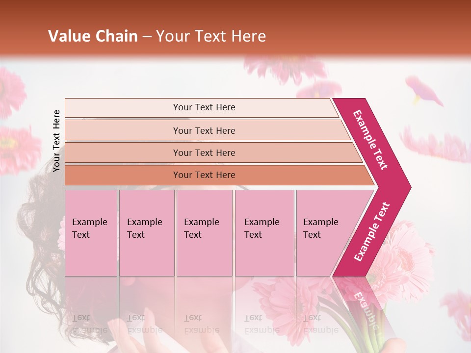 Throwing Blue Blossom PowerPoint Template