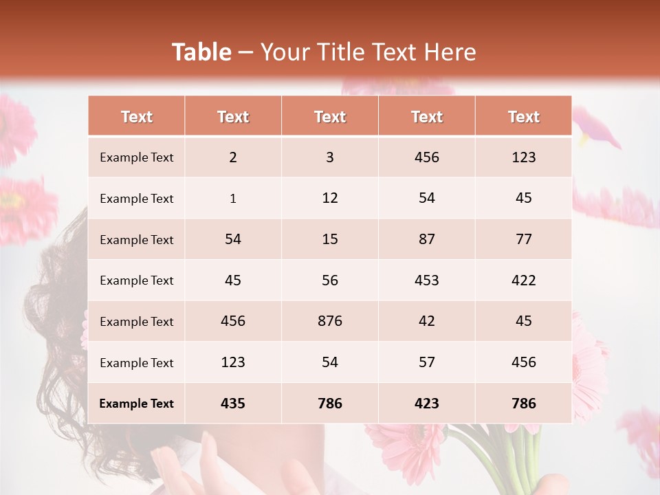 Throwing Blue Blossom PowerPoint Template