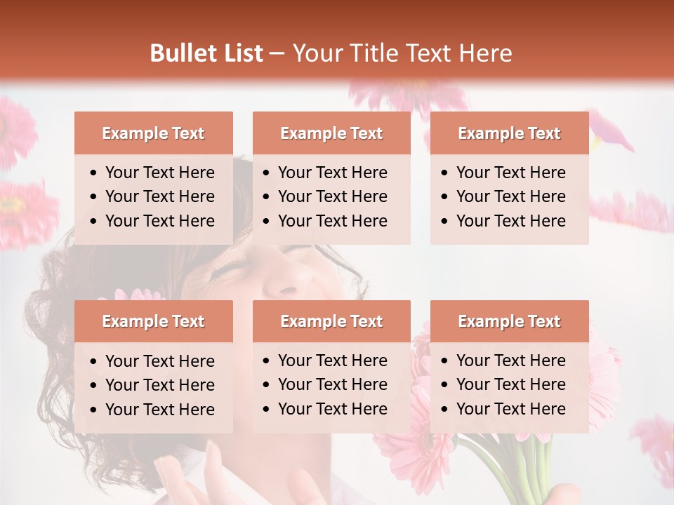 Throwing Blue Blossom PowerPoint Template