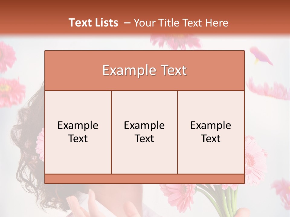 Throwing Blue Blossom PowerPoint Template