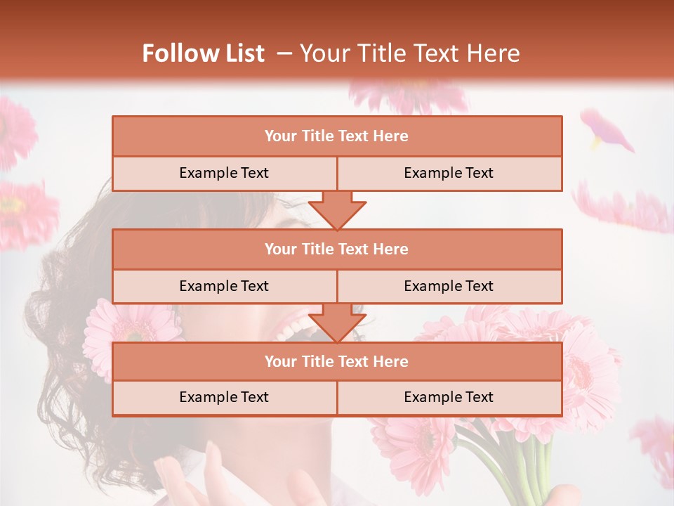 Throwing Blue Blossom PowerPoint Template