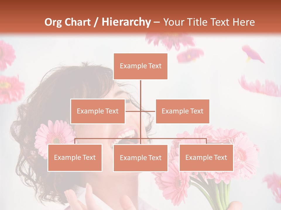 Throwing Blue Blossom PowerPoint Template