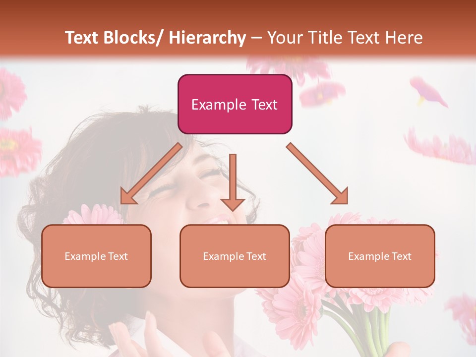 Throwing Blue Blossom PowerPoint Template