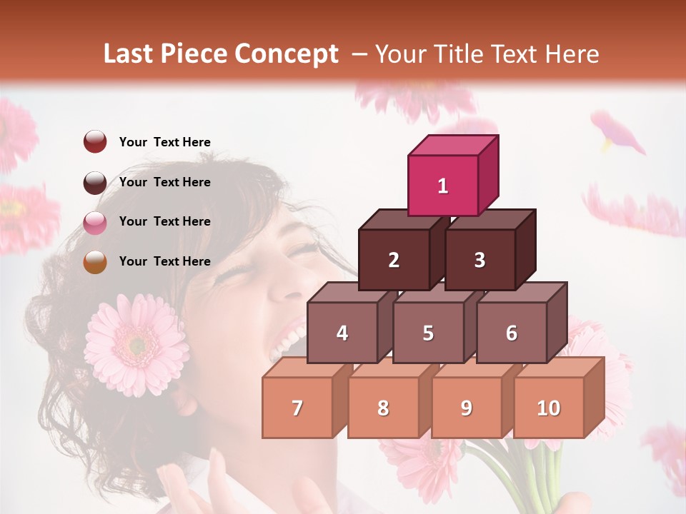 Throwing Blue Blossom PowerPoint Template