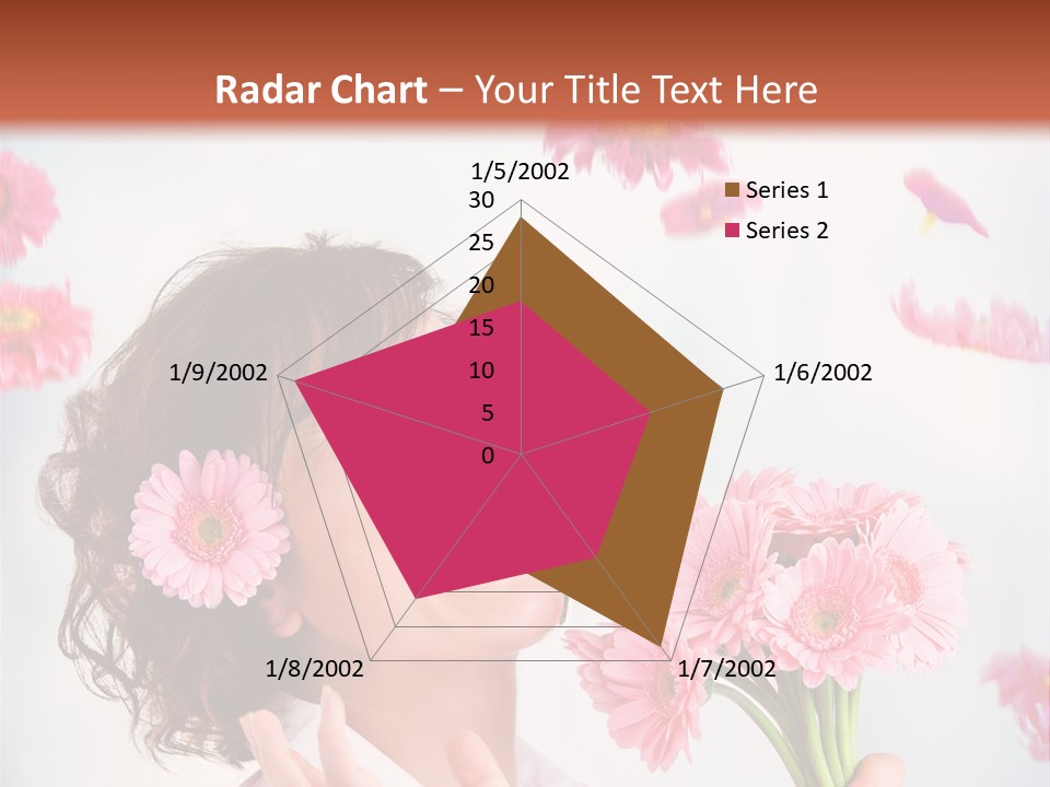 Throwing Blue Blossom PowerPoint Template