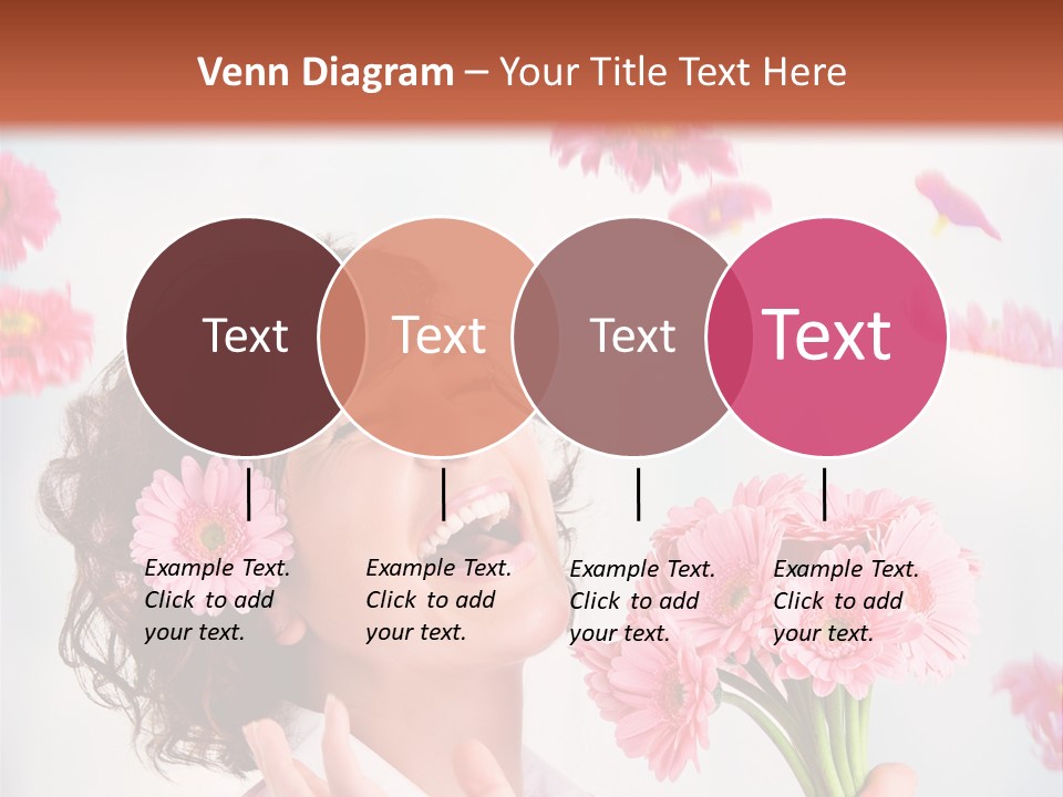 Throwing Blue Blossom PowerPoint Template