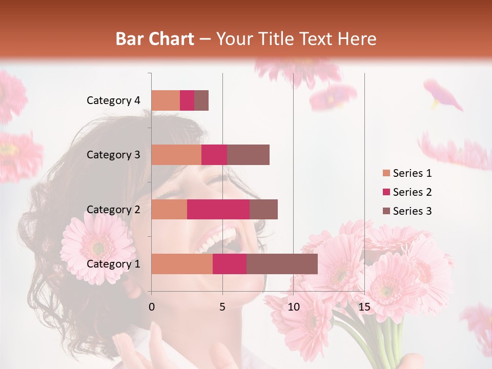 Throwing Blue Blossom PowerPoint Template