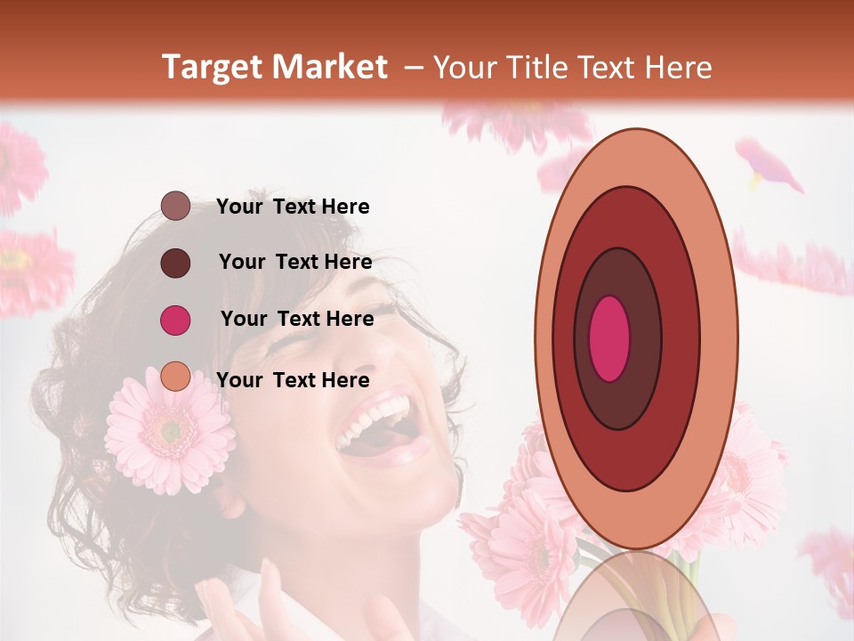Throwing Blue Blossom PowerPoint Template