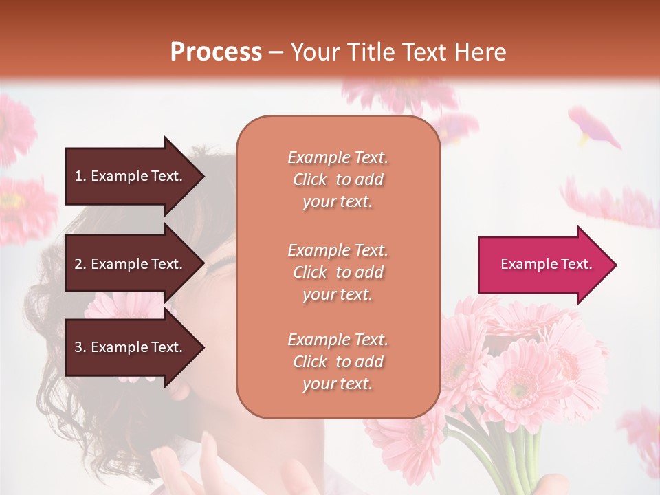 Throwing Blue Blossom PowerPoint Template