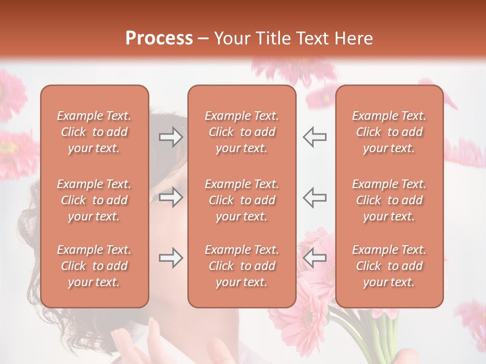 Throwing Blue Blossom PowerPoint Template