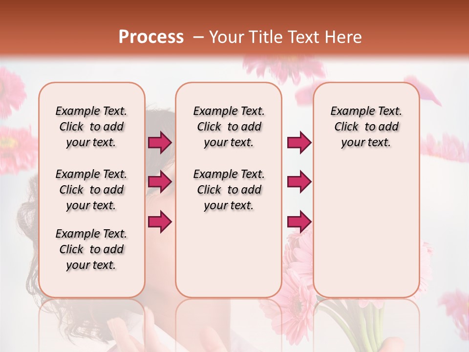 Throwing Blue Blossom PowerPoint Template