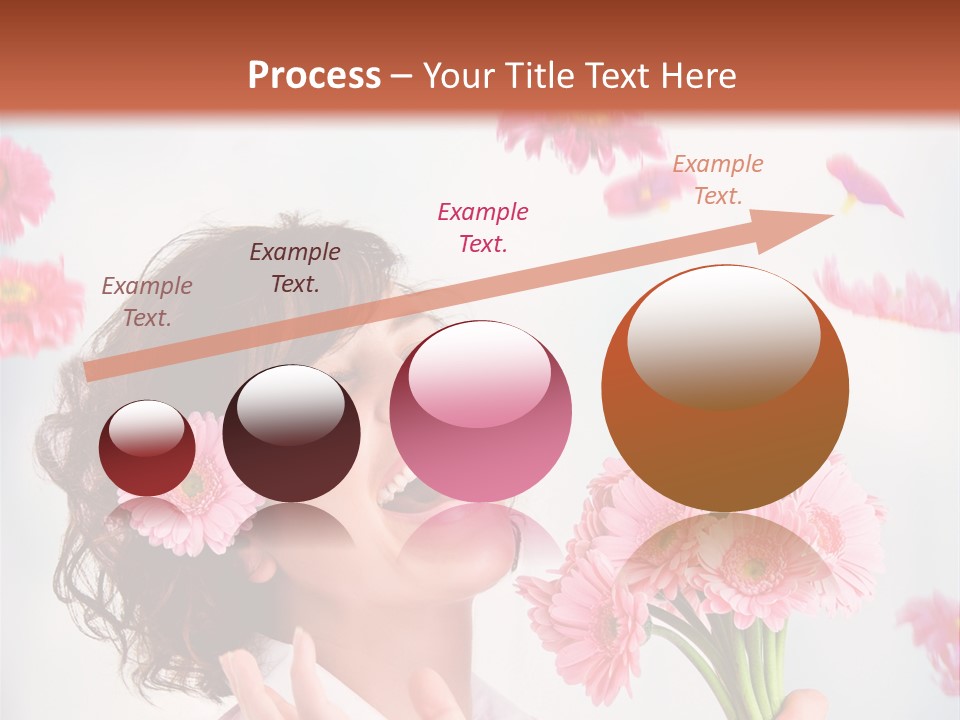 Throwing Blue Blossom PowerPoint Template