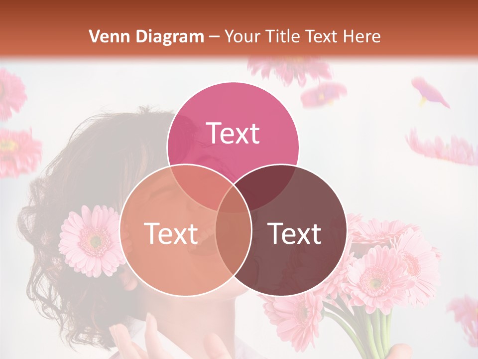 Throwing Blue Blossom PowerPoint Template