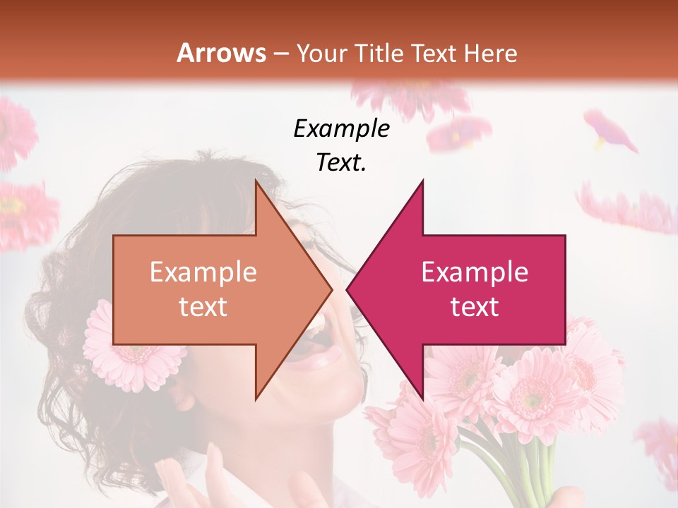 Throwing Blue Blossom PowerPoint Template