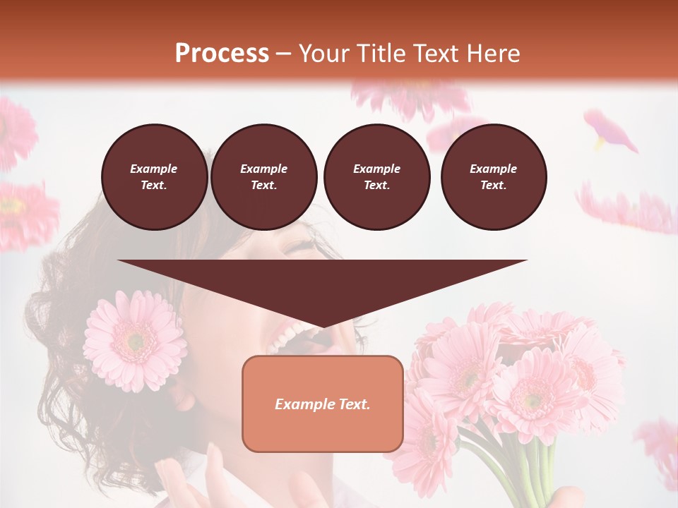 Throwing Blue Blossom PowerPoint Template