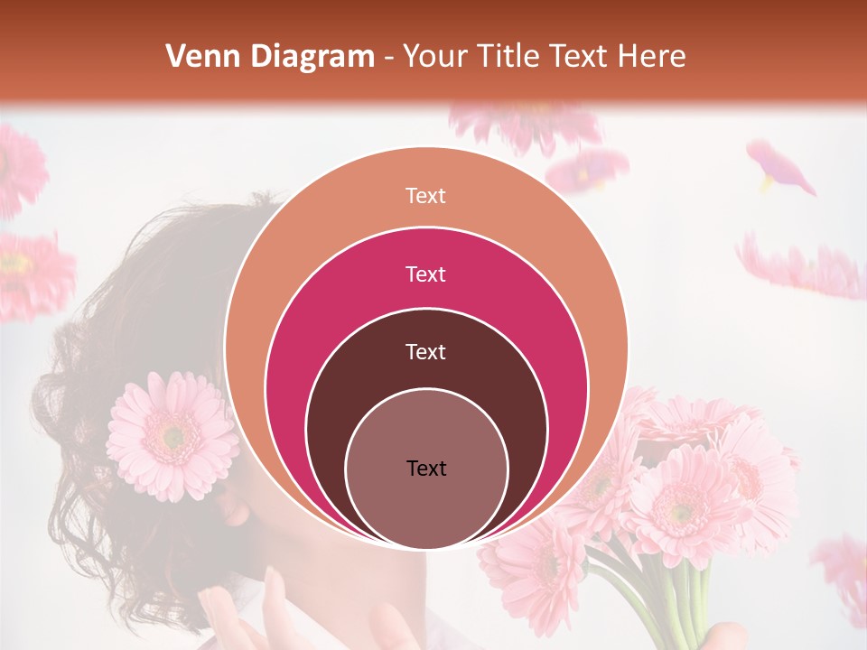 Throwing Blue Blossom PowerPoint Template