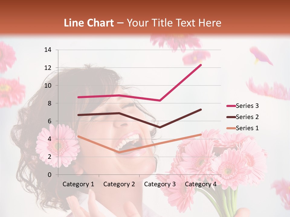Throwing Blue Blossom PowerPoint Template