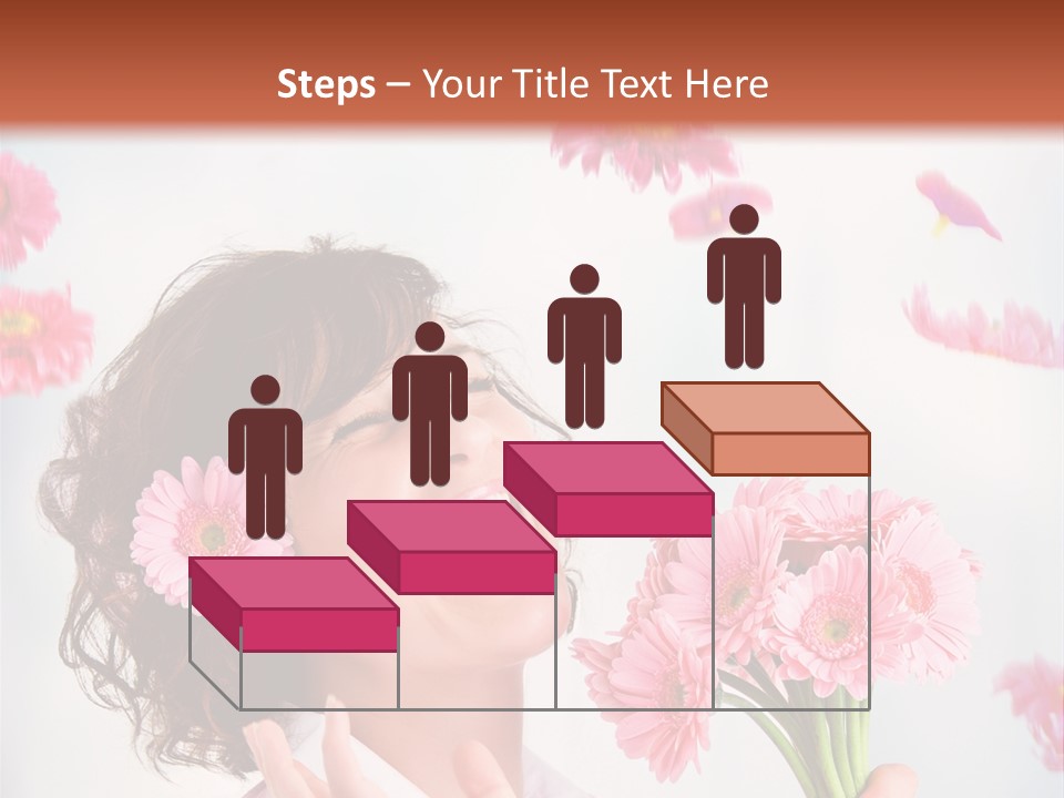 Throwing Blue Blossom PowerPoint Template