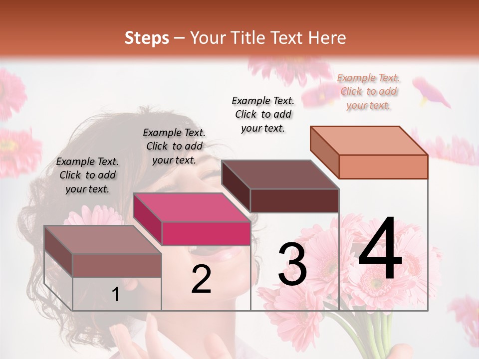 Throwing Blue Blossom PowerPoint Template