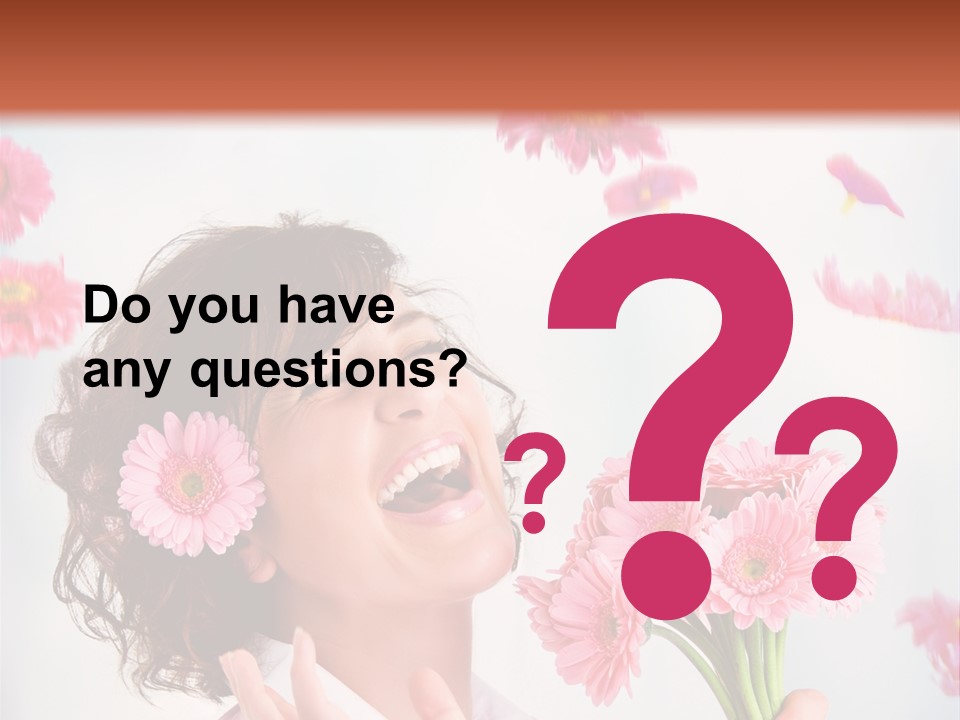 Throwing Blue Blossom PowerPoint Template