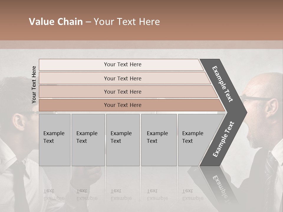 Crazy Portrait Loudspeaker PowerPoint Template