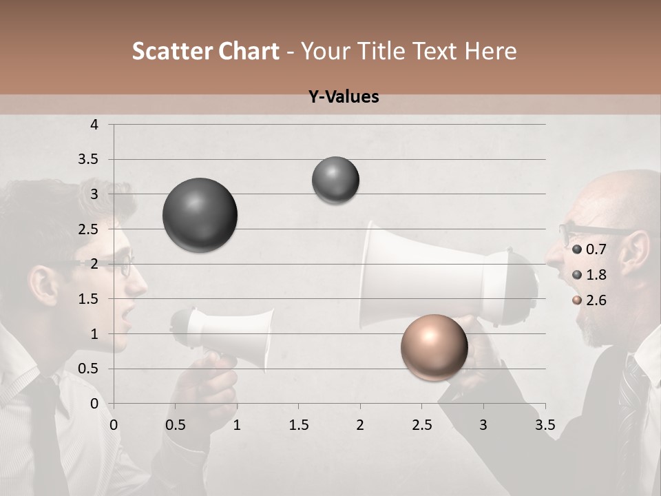 Crazy Portrait Loudspeaker PowerPoint Template