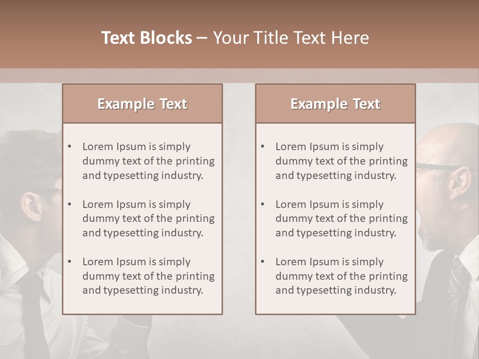 Crazy Portrait Loudspeaker PowerPoint Template