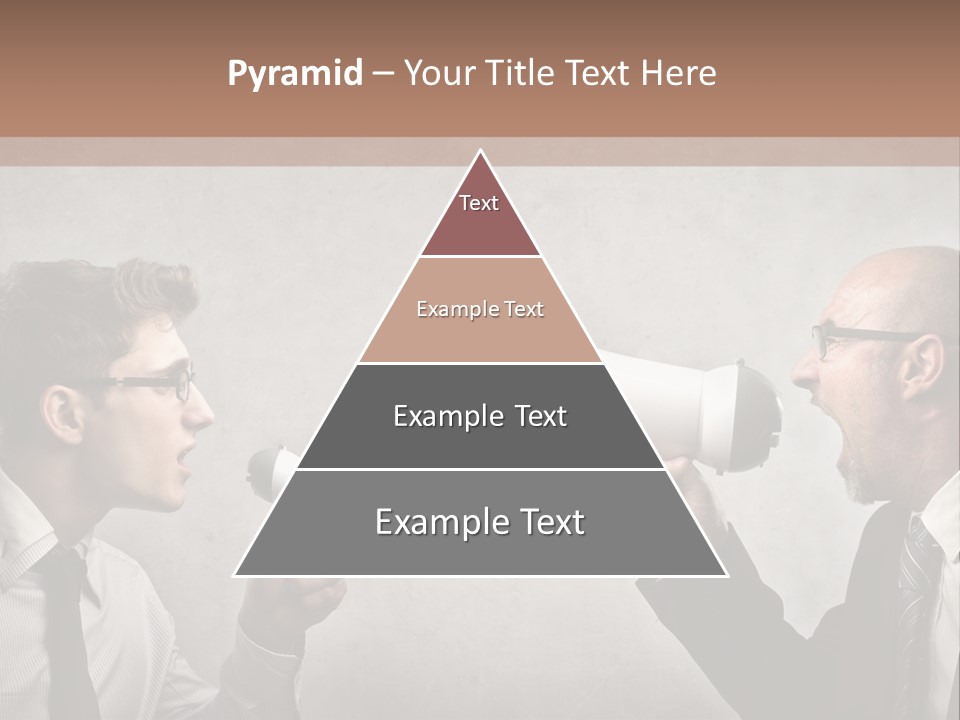 Crazy Portrait Loudspeaker PowerPoint Template