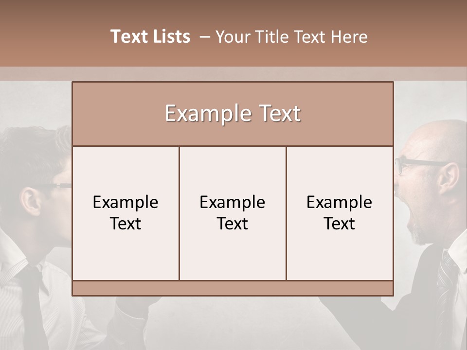 Crazy Portrait Loudspeaker PowerPoint Template