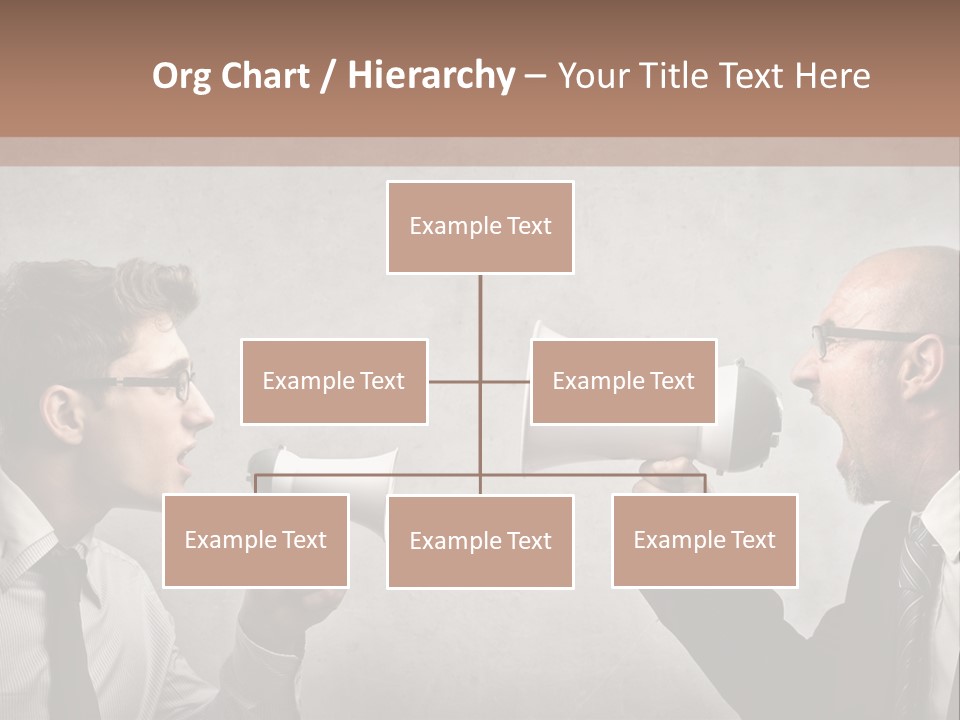 Crazy Portrait Loudspeaker PowerPoint Template