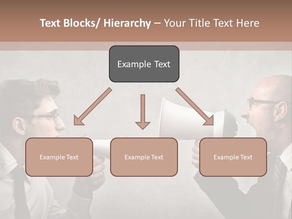Crazy Portrait Loudspeaker PowerPoint Template