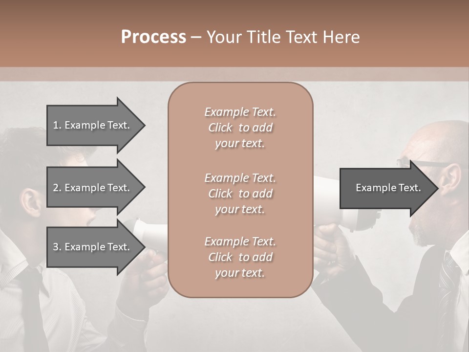 Crazy Portrait Loudspeaker PowerPoint Template