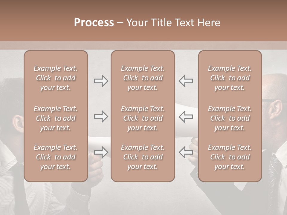 Crazy Portrait Loudspeaker PowerPoint Template