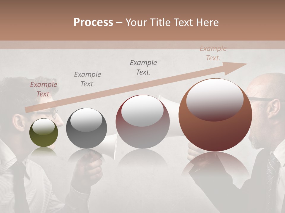 Crazy Portrait Loudspeaker PowerPoint Template