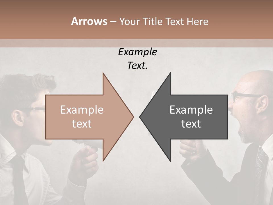 Crazy Portrait Loudspeaker PowerPoint Template