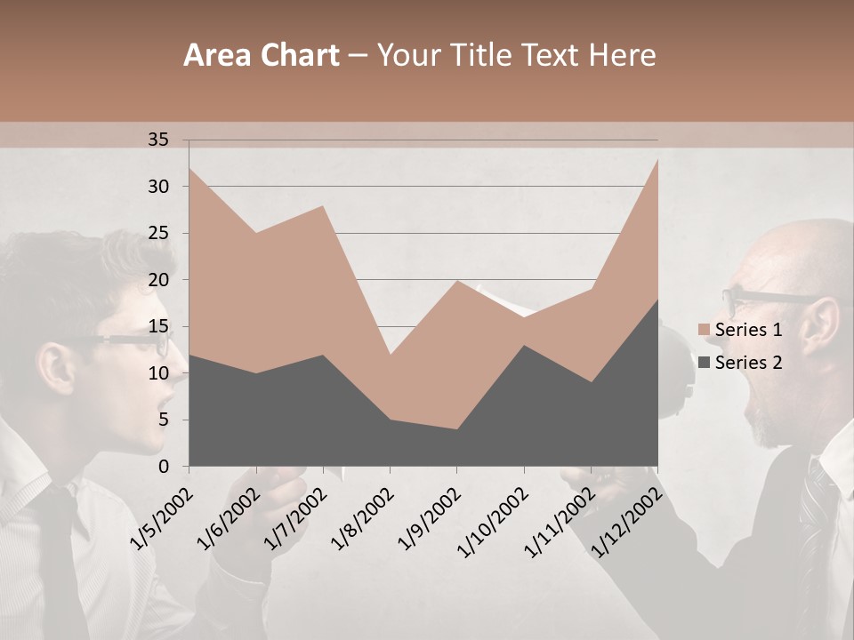 Crazy Portrait Loudspeaker PowerPoint Template