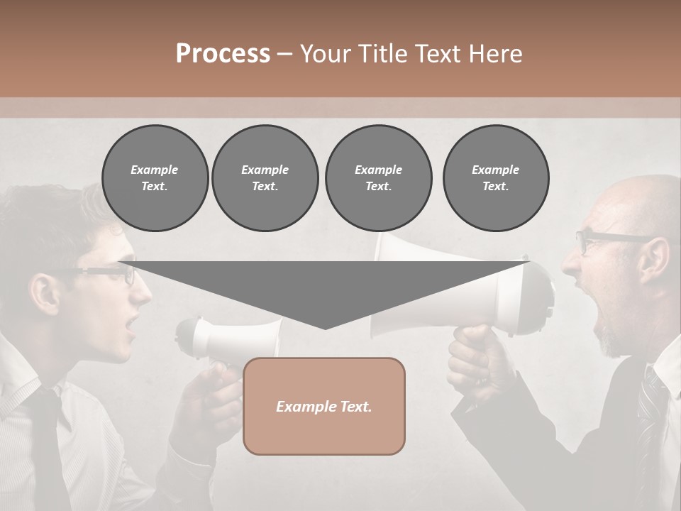 Crazy Portrait Loudspeaker PowerPoint Template