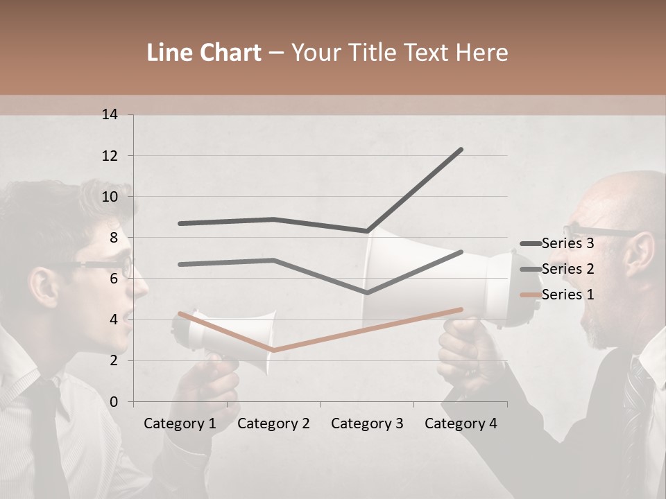 Crazy Portrait Loudspeaker PowerPoint Template