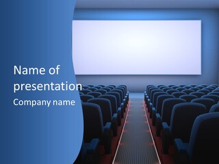 Viewing Dark Screen PowerPoint Template