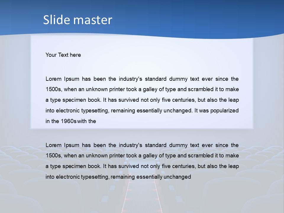 Viewing Dark Screen PowerPoint Template