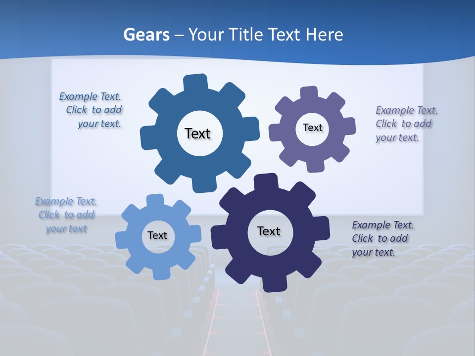 Viewing Dark Screen PowerPoint Template