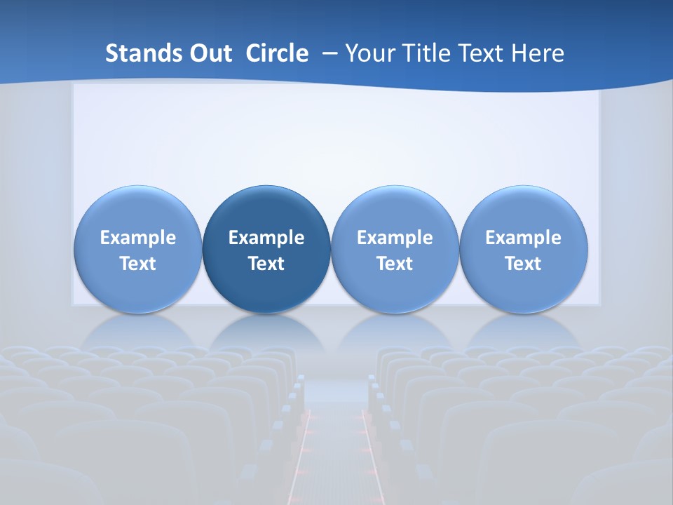 Viewing Dark Screen PowerPoint Template