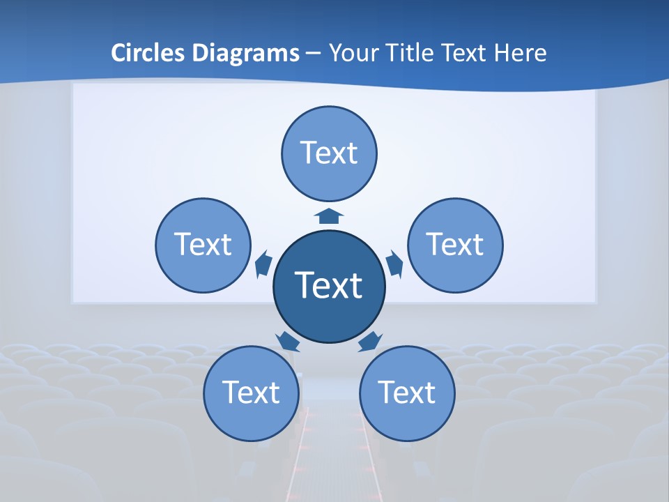 Viewing Dark Screen PowerPoint Template