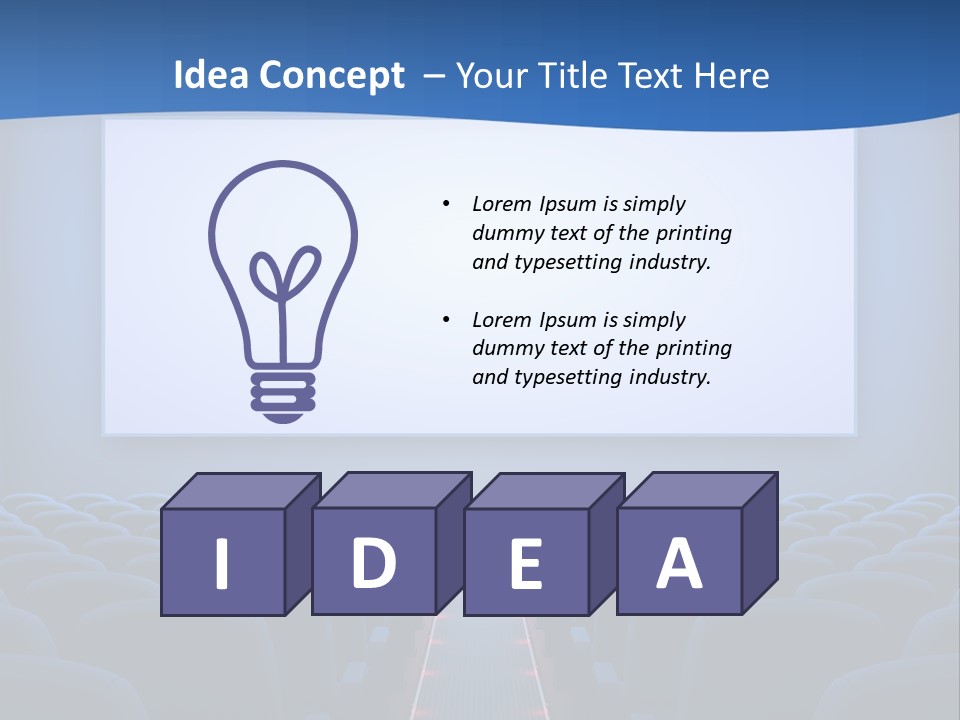 Viewing Dark Screen PowerPoint Template