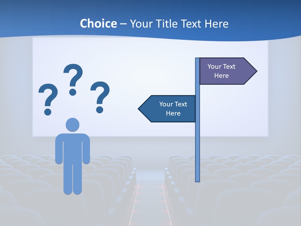 Viewing Dark Screen PowerPoint Template