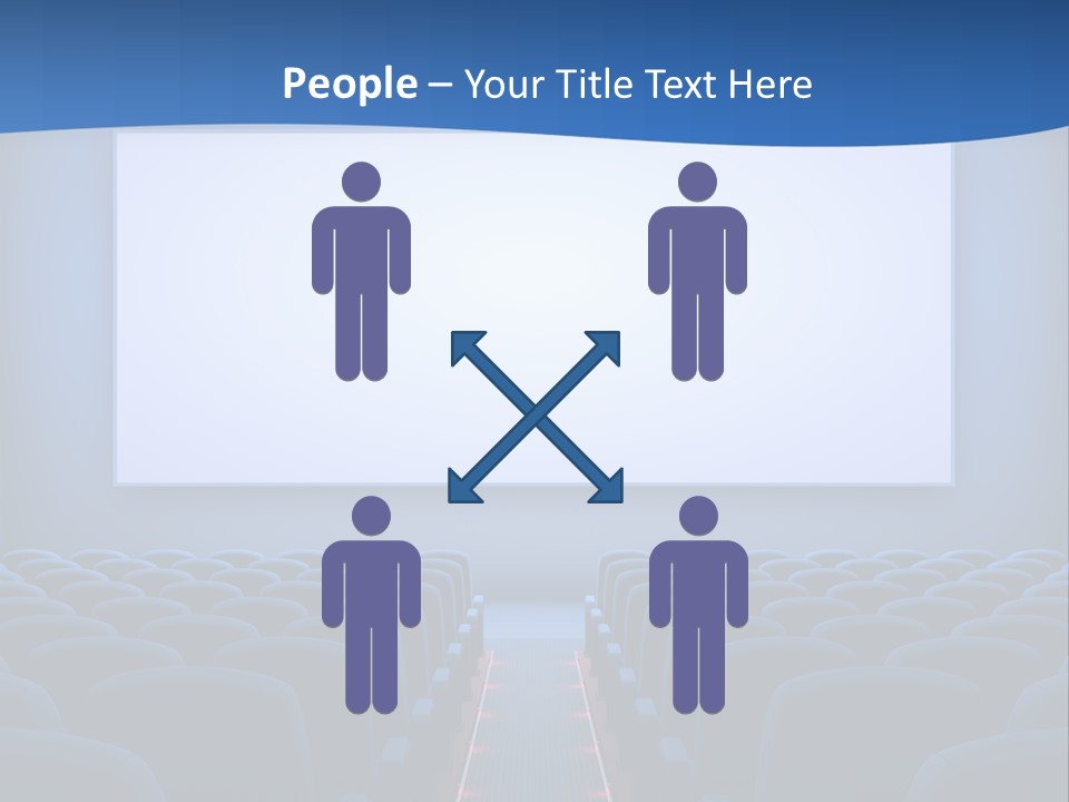 Viewing Dark Screen PowerPoint Template