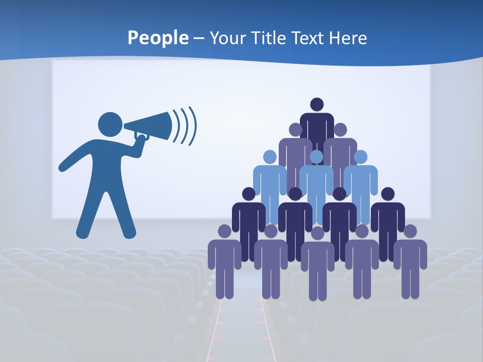 Viewing Dark Screen PowerPoint Template