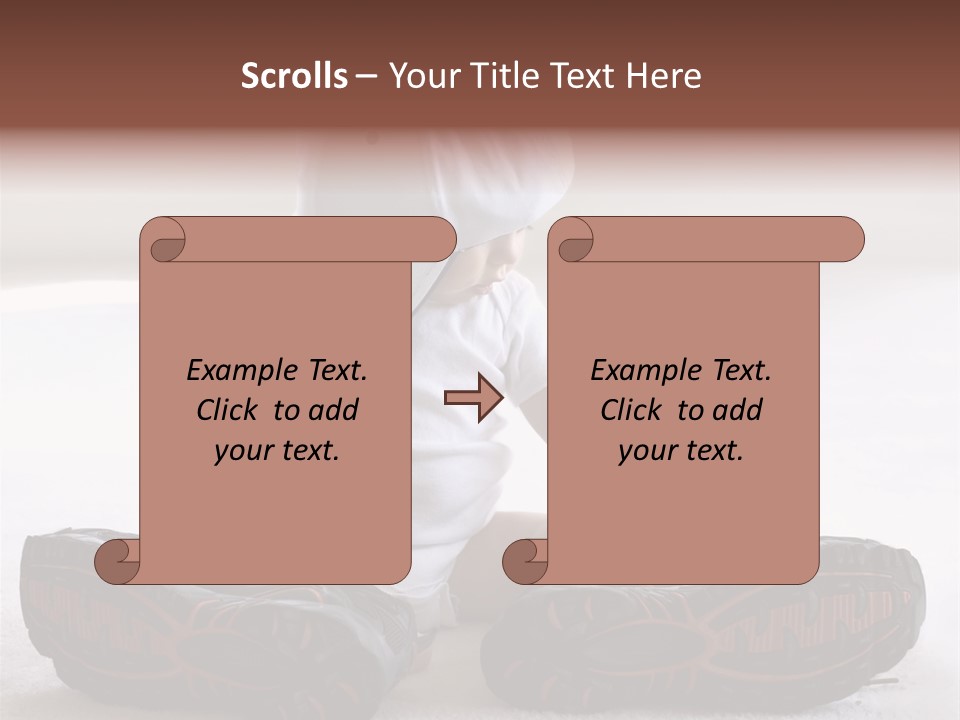 White Infant Body PowerPoint Template