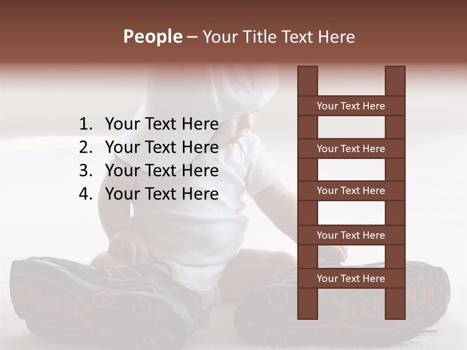White Infant Body PowerPoint Template