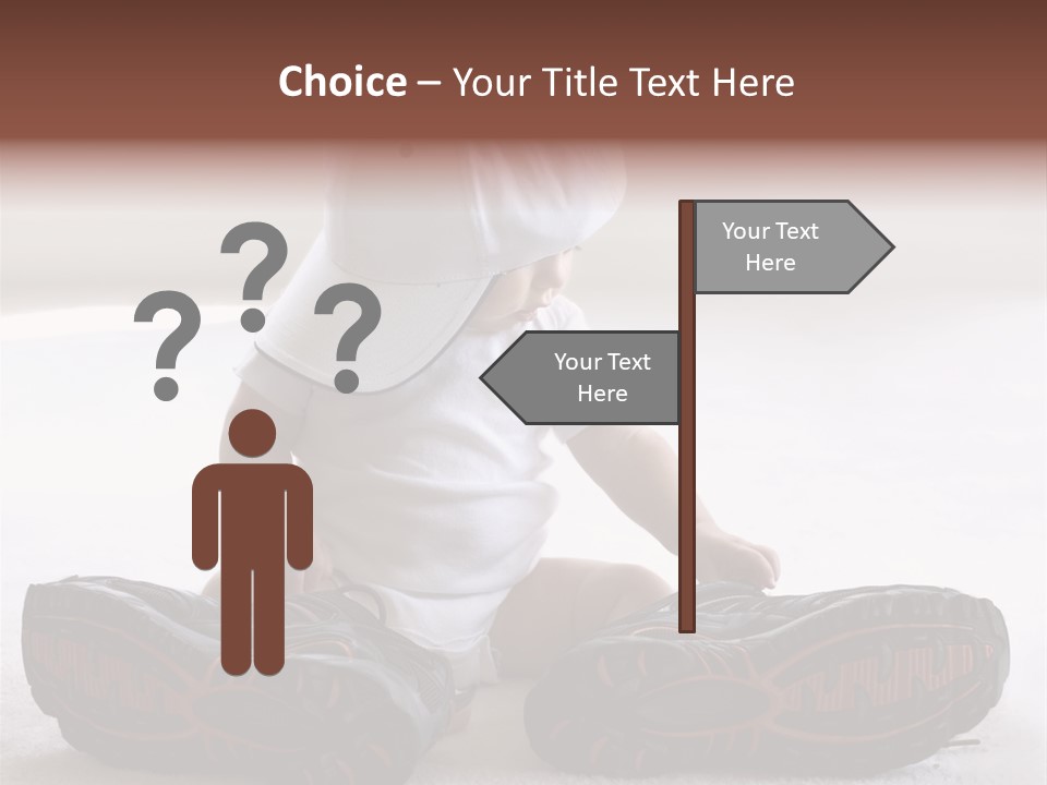 White Infant Body PowerPoint Template